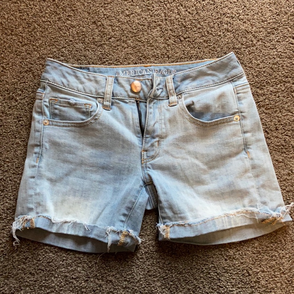 American Eagle Light Wash Shorts